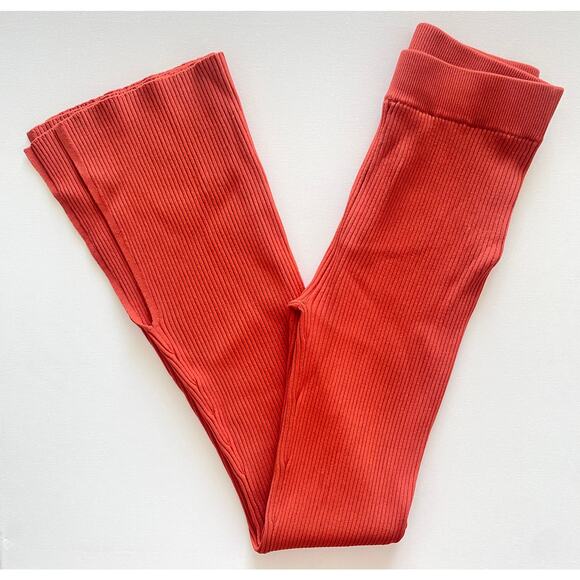 LE ORE RIMINI RIB KNIT FLARED PANTS NWOT SIZE XS - Picture 3 of 9